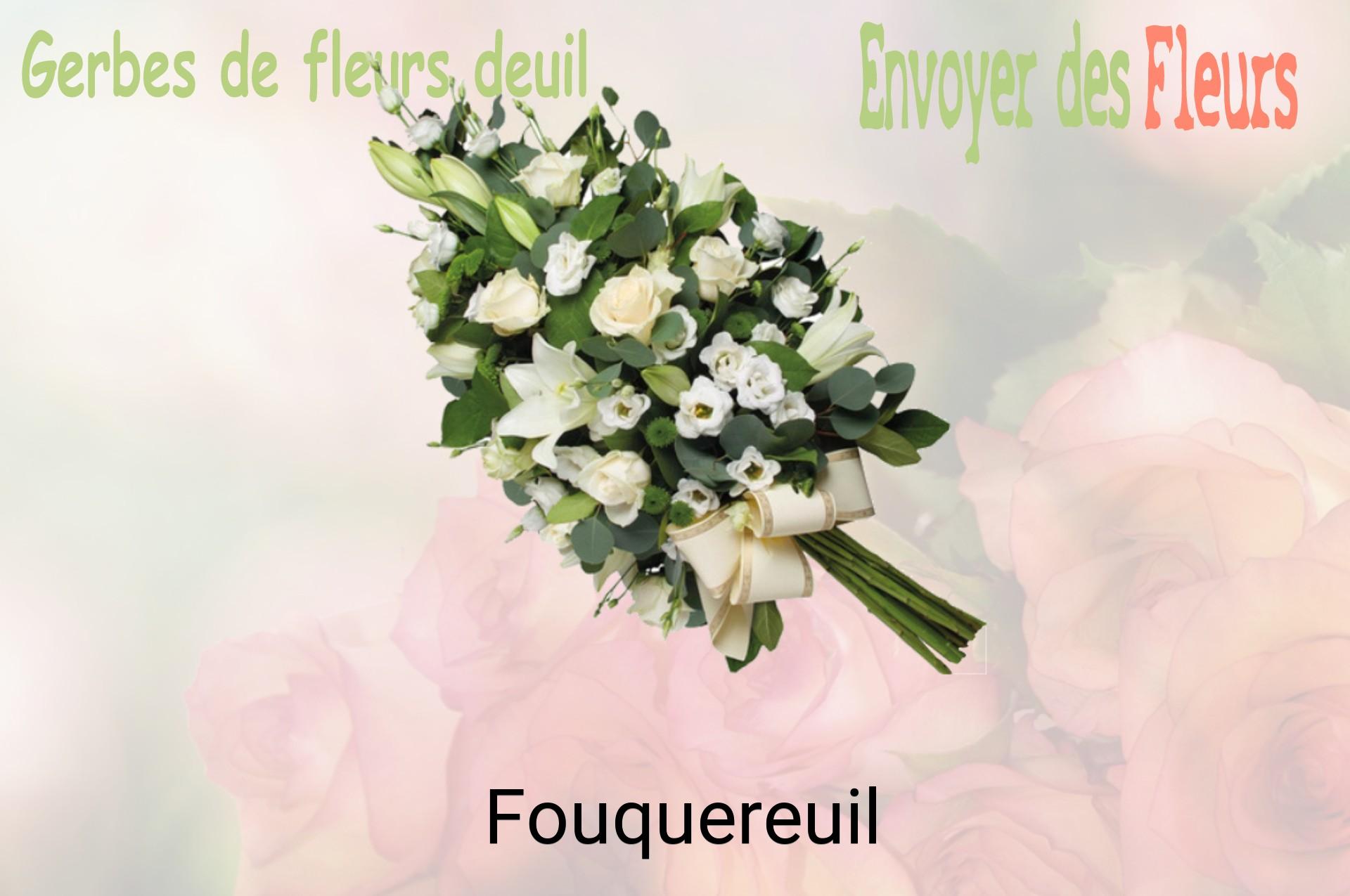 Gerbe de fleurs de deuil livrée à Fouquereuil